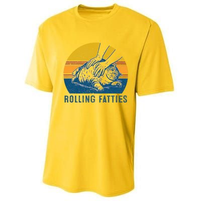 Cat Rolling Fatties Performance Sprint T-Shirt