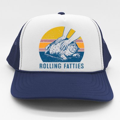 Cat Rolling Fatties Trucker Hat