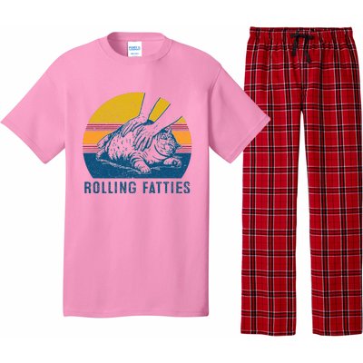 Cat Rolling Fatties Pajama Set