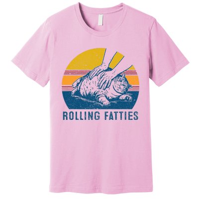 Cat Rolling Fatties Premium T-Shirt