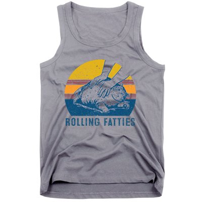 Cat Rolling Fatties Tank Top