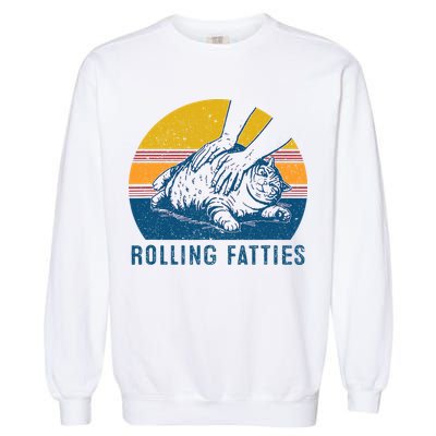 Cat Rolling Fatties Garment-Dyed Sweatshirt