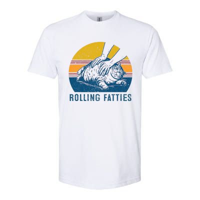 Cat Rolling Fatties Softstyle CVC T-Shirt