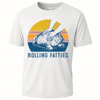 Cat Rolling Fatties Cooling Performance Crew T-Shirt