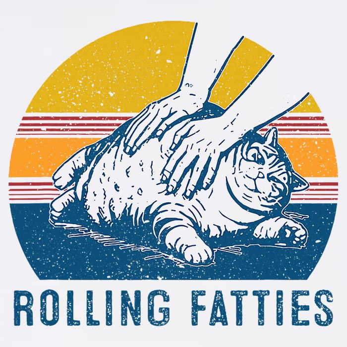 Cat Rolling Fatties Cooling Performance Crew T-Shirt