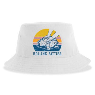 Cat Rolling Fatties Sustainable Bucket Hat