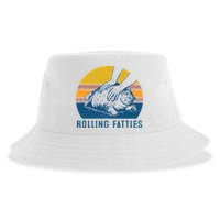 Cat Rolling Fatties Sustainable Bucket Hat