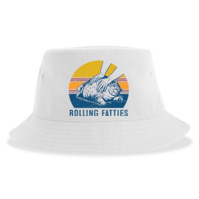 Cat Rolling Fatties Sustainable Bucket Hat