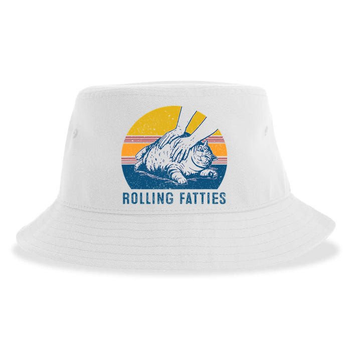 Cat Rolling Fatties Sustainable Bucket Hat