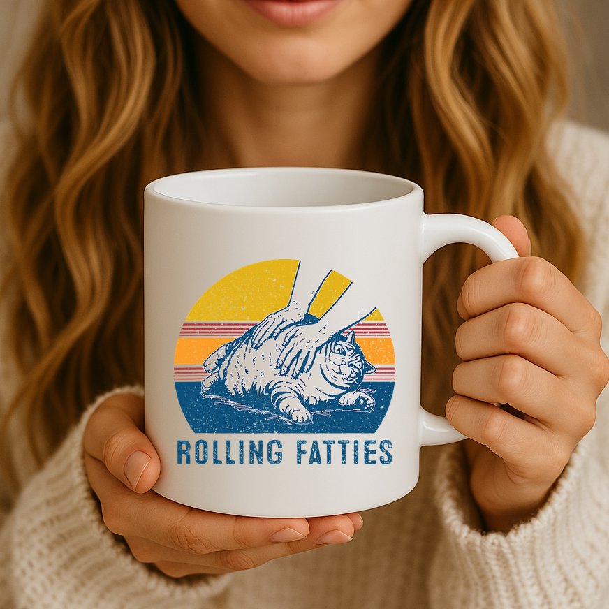 Cat Rolling Fatties Mug