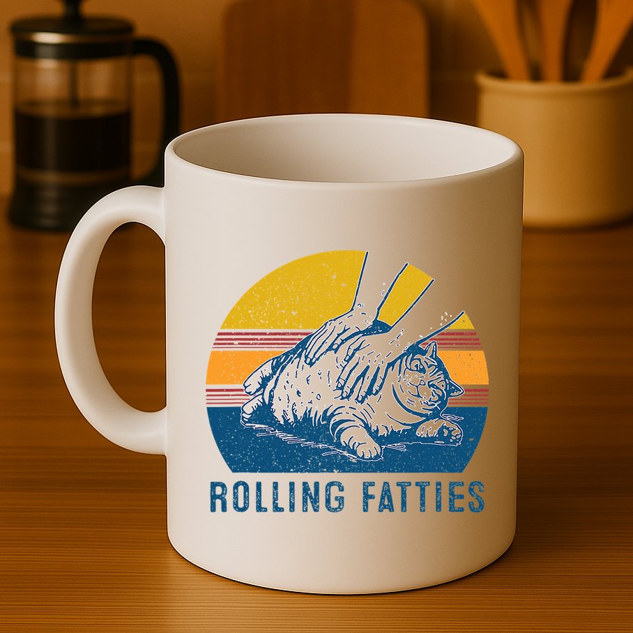 Cat Rolling Fatties Mug