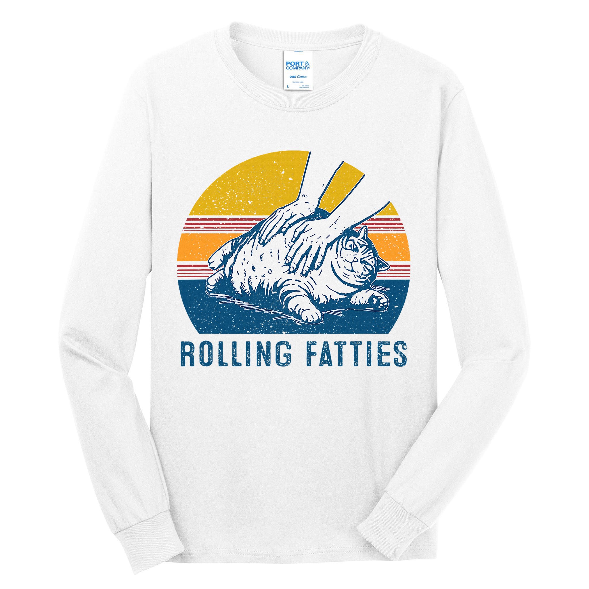 Cat Rolling Fatties Tall Long Sleeve T-Shirt