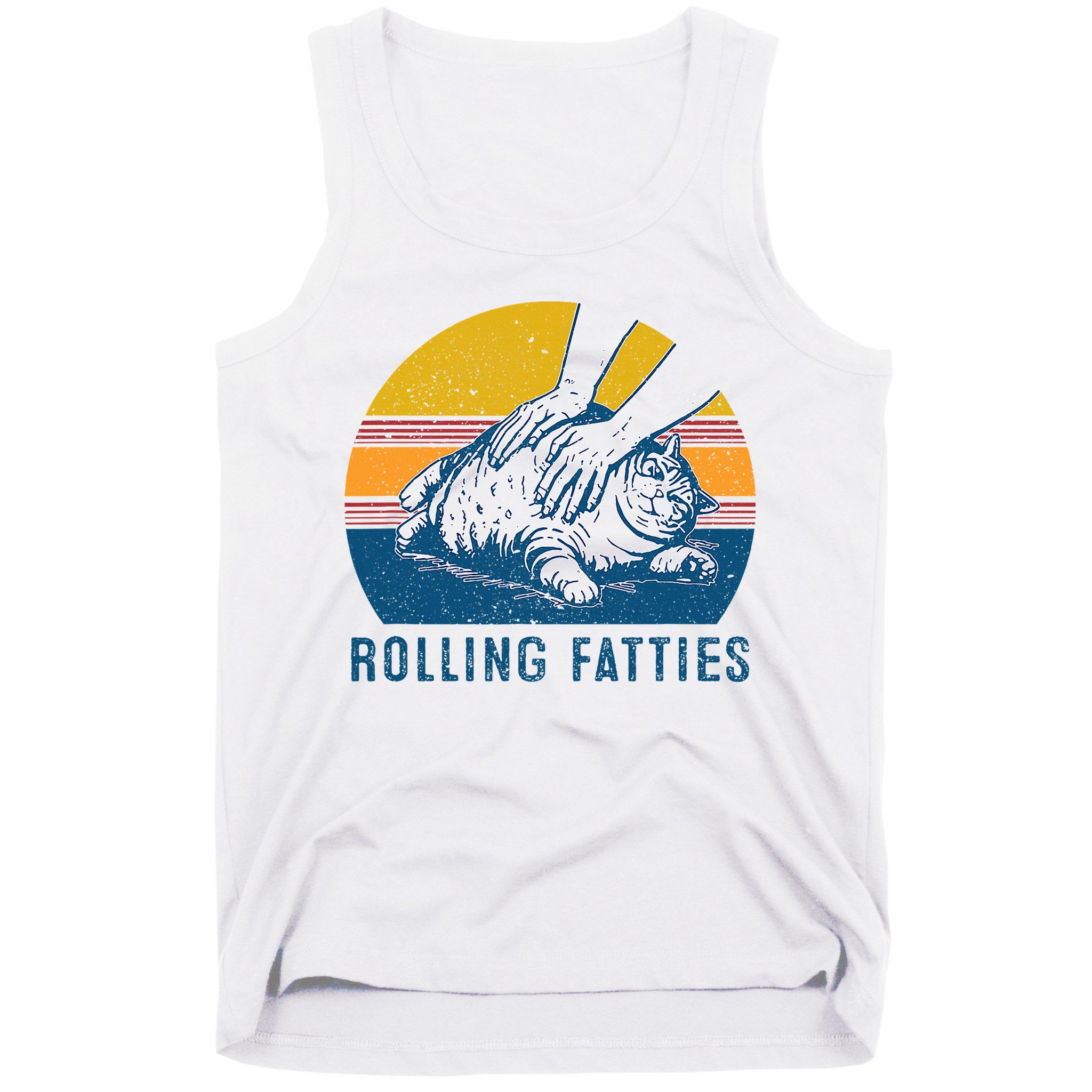 Cat Rolling Fatties Tank Top