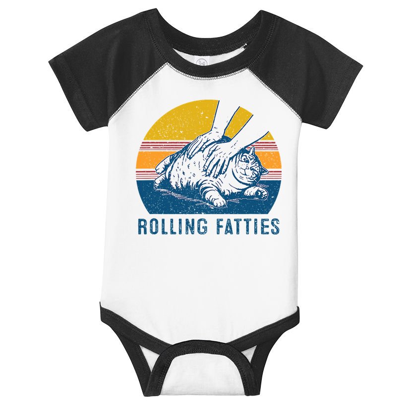 Cat Rolling Fatties Infant Baby Jersey Bodysuit