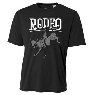 Cool Rodeo Funny Bull Rider Cowboy Cattle Ride Lover Outfit Cooling Performance Crew T-Shirt