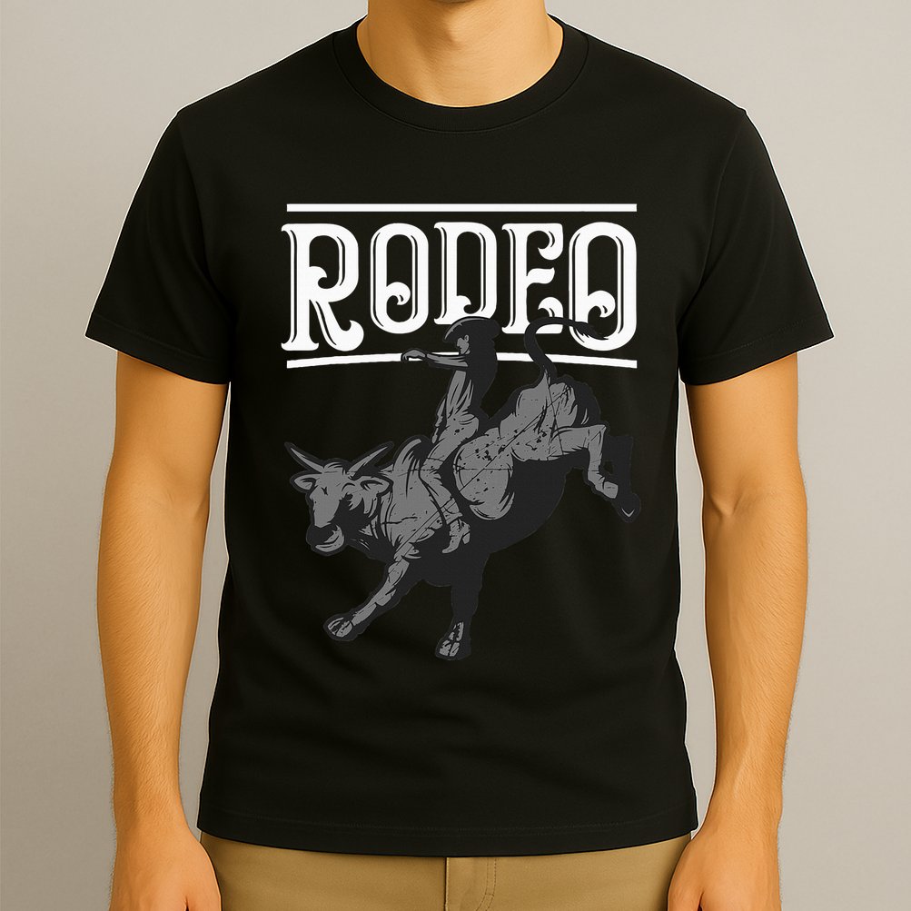 Cool Rodeo Funny Bull Rider Cowboy Cattle Ride Lover Outfit T-Shirt