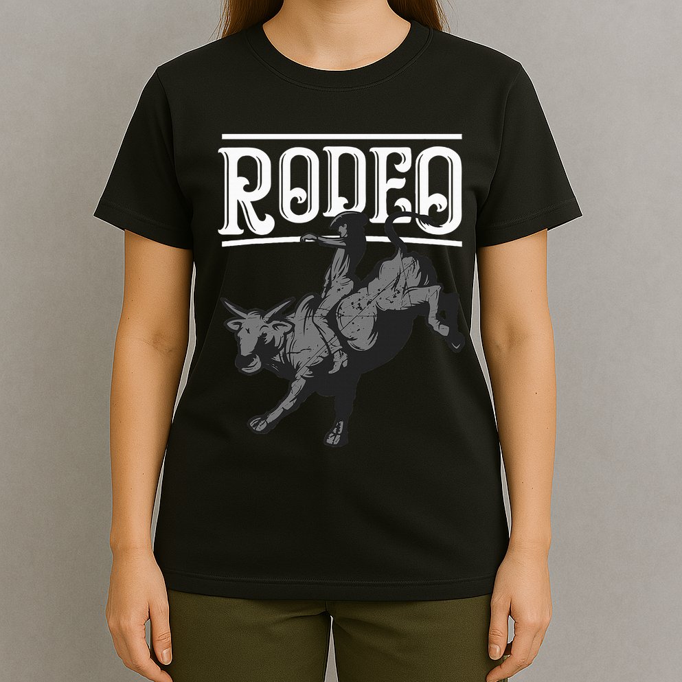Cool Rodeo Funny Bull Rider Cowboy Cattle Ride Lover Outfit T-Shirt