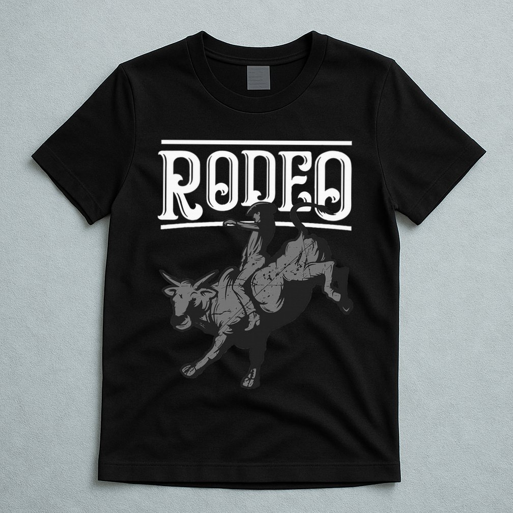 Cool Rodeo Funny Bull Rider Cowboy Cattle Ride Lover Outfit T-Shirt