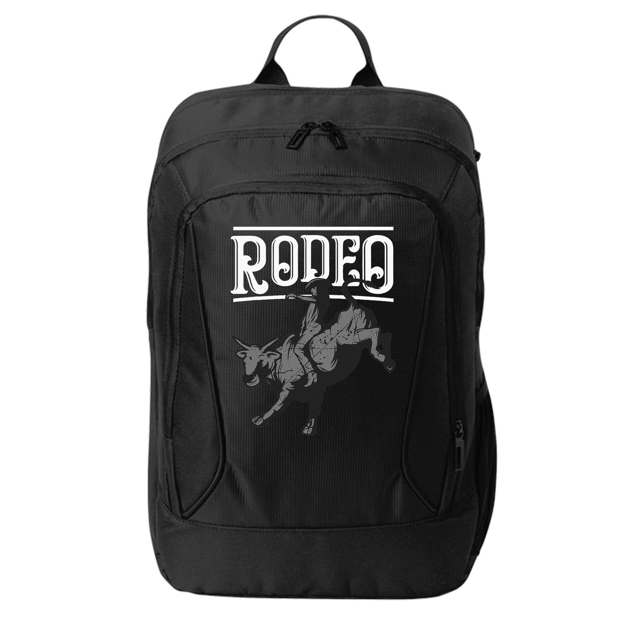 Cool Rodeo Funny Bull Rider Cowboy Cattle Ride Lover Outfit City Backpack