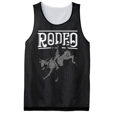 Cool Rodeo Funny Bull Rider Cowboy Cattle Ride Lover Outfit Mesh Reversible Basketball Jersey Tank