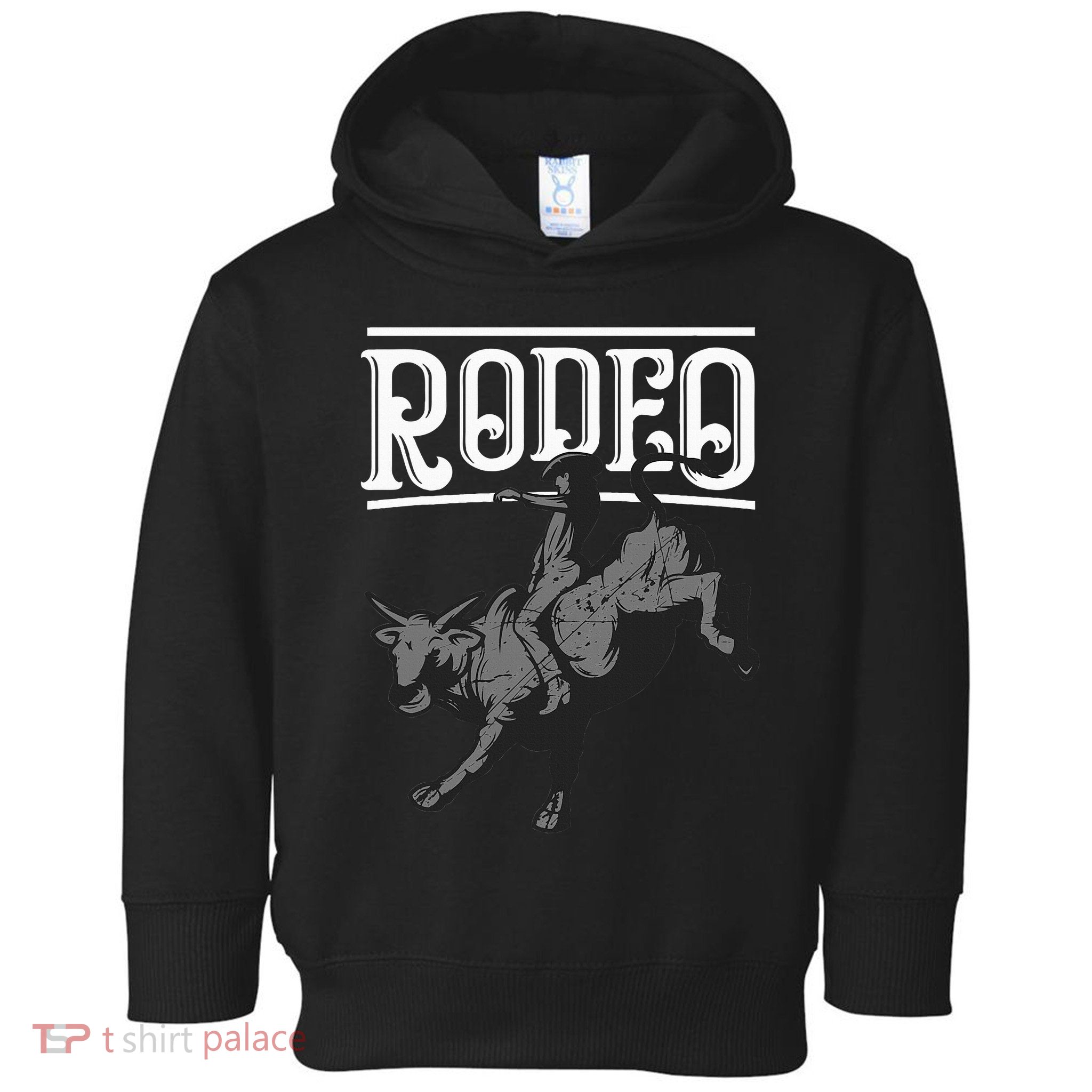 Cool Rodeo Funny Bull Rider Cowboy Cattle Ride Lover Outfit Toddler Hoodie