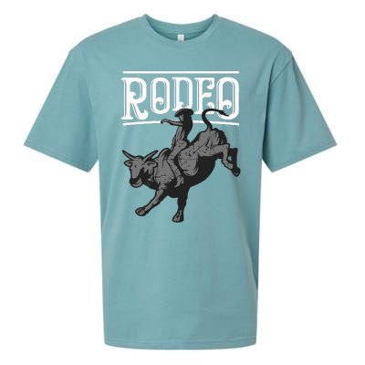 Cool Rodeo Funny Bull Rider Cowboy Cattle Ride Lover Outfit Sueded Cloud Jersey T-Shirt