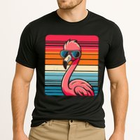 Cool Retro Flamingo In Sunglasses 70s 80s 90s Funny Flamingo Performance Shirt