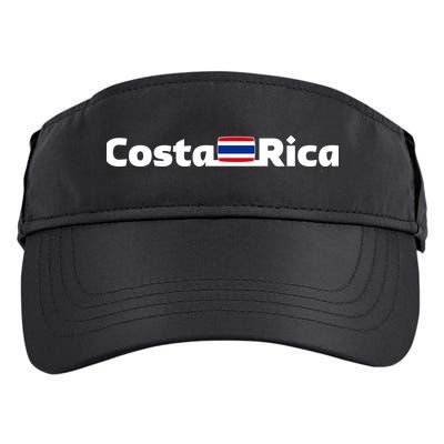 Costa Rica Flag Gift Adult Drive Performance Visor