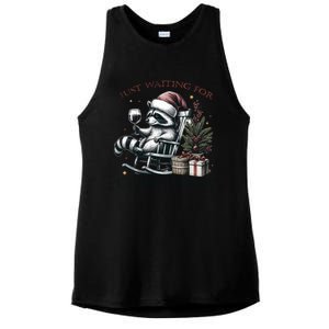 Christmas Raccoon Funny Gift Xmas Ladies PosiCharge Tri-Blend Wicking Tank