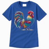 Colorful Rooster Funny Gift Tall T-Shirt