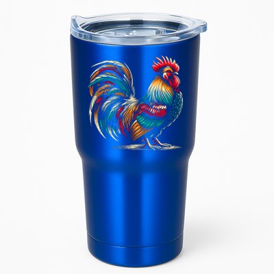 Colorful Rooster Funny Gift Tumbler