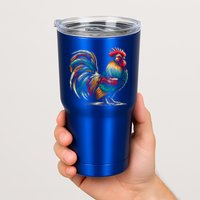 Colorful Rooster Funny Gift Tumbler