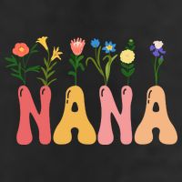 Cute Retro Floral Nana 11oz C Handle Ceramic Mug