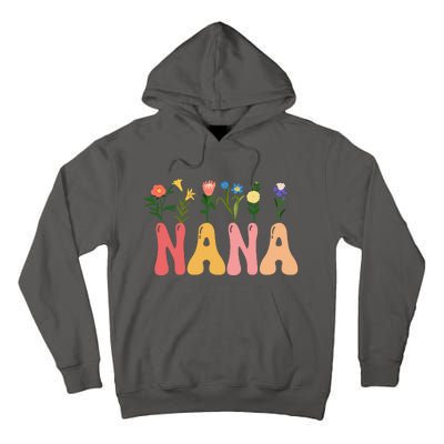 Cute Retro Floral Nana Tall Hoodie