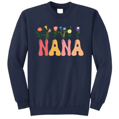 Cute Retro Floral Nana Sweatshirt