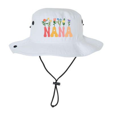 Cute Retro Floral Nana Legacy Cool Fit Booney Bucket Hat