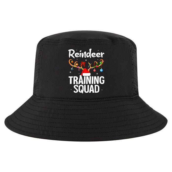 Christmas Running Funny Reindeer Training Squad Team Family Cool Comfort Performance Bucket Hat