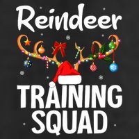 Christmas Running Funny Reindeer Training Squad Team Family Cool Comfort Performance Bucket Hat