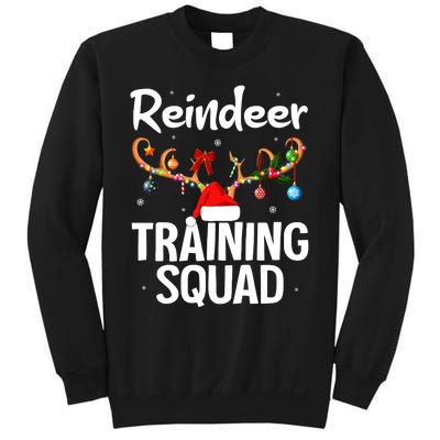 Christmas Running Funny Reindeer Training Squad Team Family Sweatshirt