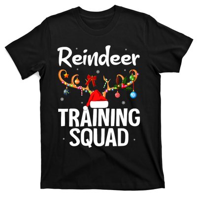 Christmas Running Funny Reindeer Training Squad Team Family T-Shirt