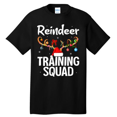 Christmas Running Funny Reindeer Training Squad Team Family Tall T-Shirt