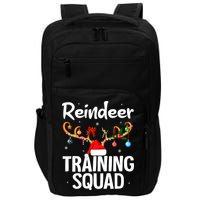 Christmas Running Funny Reindeer Training Squad Team Family Impact Tech Backpack