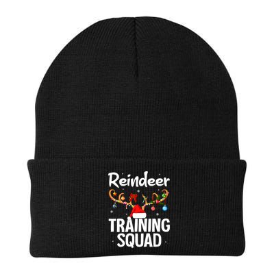 Christmas Running Funny Reindeer Training Squad Team Family Beanie