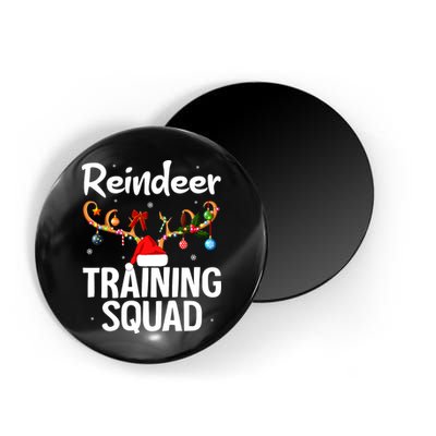 Christmas Running Funny Reindeer Training Squad Team Family Magnet