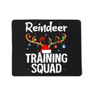 Christmas Running Funny Reindeer Training Squad Team Family Mousepad