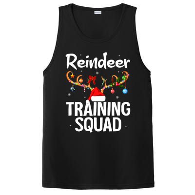 Christmas Running Funny Reindeer Training Squad Team Family PosiCharge Competitor Tank