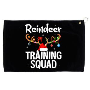 Christmas Running Funny Reindeer Training Squad Team Family Grommeted Golf Towel