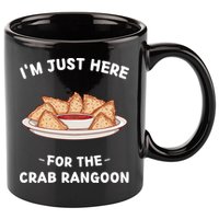 Crab Rangoon Food Lover Im Just Here For The Crab Rangoon Cool Gift 11oz C Handle Ceramic Mug