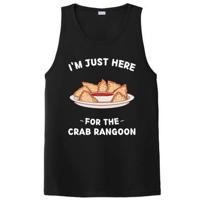 Crab Rangoon Food Lover Im Just Here For The Crab Rangoon Cool Gift PosiCharge Competitor Tank