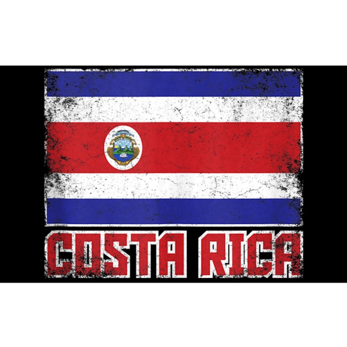 Costa Rica Flag Vintage Retro Country Costa Rican Bumper Sticker